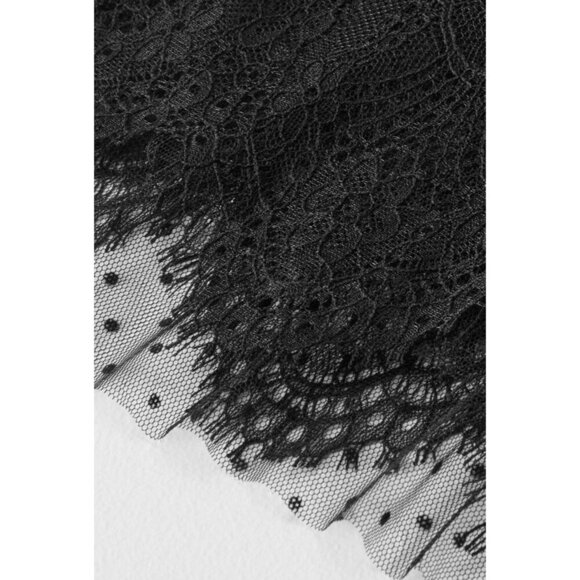 SOFT SURROUNDINGS Frederica Lace Maxi Dress Black SZ L - Picture 9 of 16